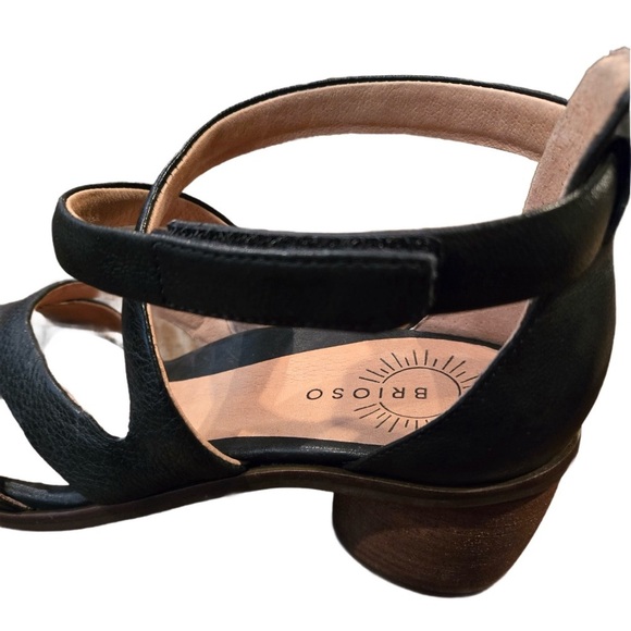 Brioso Black Women's Sandals NWT Size 8.5 - Picture 6 of 8